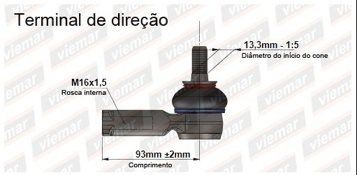 Extremo Direccion Izquierdo Audi A3 Años 06/13 - comprar online