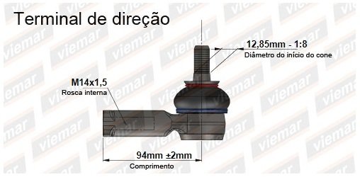 Extremo Direccion Izquierdo Ford Ecosport Kinetic - comprar online