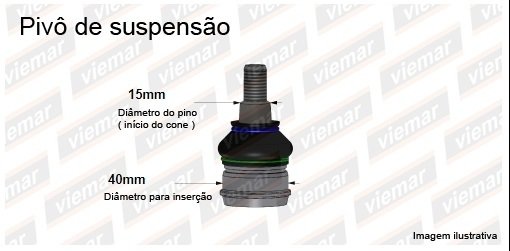 Rotula Suspension Kia Picanto Año 04/11 Cono 15mm - comprar online