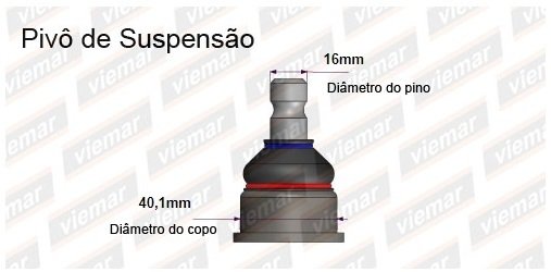 Rotula Suspension Kia Picanto Año 04/11 Cono 16mm - comprar online