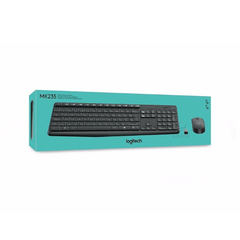 KIT TECLADO E MOUSE OFFICE S/ FIO LOGITECH MK235