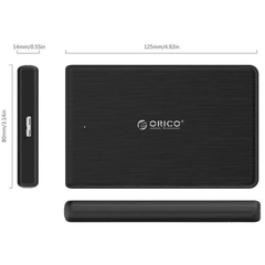 GAVETA P/ HD 2.5" ORICO USB 3.0 PRETA 2189U3 - comprar online