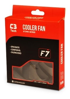 Cooler Gabinete C3tech 120mm Preto na internet