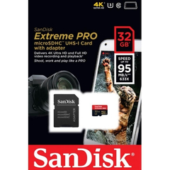 Sandisk Micro Sd Hc 32gb Extreme Pro Classe 10 4k - Lacrado