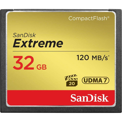 Cartão Memória Compact Flash Sandisk Extreme 32gb 120mb/s - comprar online