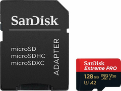 Cartao de Memoria Micro Sd 128gb Sandisk Extreme Pro 2x1 4k 200mb/s