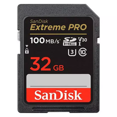 Cartao De Memoria SD 32GB Sandisk Extreme PRO 100Mb/s - comprar online