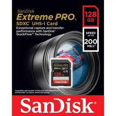 Cartao De Memoria SD 128Gb Sandisk Extreme Pro 200Mb/s