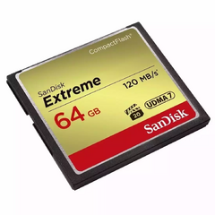 Cartao de Memoria Compact Flash 64gb Sandisk Extreme 120mb/s - comprar online