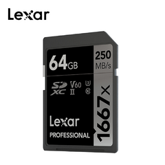 Cartao De Memoria Sd 64gb Lexar Professional Silver 250mb/S 1667x - comprar online