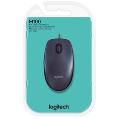 Mouse Optico Com Fio Logitech M100 1000dpi Nfe