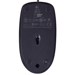 Mouse Optico Com Fio Logitech M100 1000dpi Nfe na internet