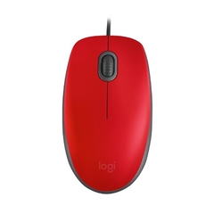 MOUSE OFFICE C/ FIO USB SILENT VERMELHO LOGITECH M110