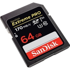 Cartão Memória Sd 64gb 170mb/s Extreme Pro 4k Sandisk Lacrad - comprar online