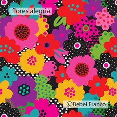 TECIDO BF FLORAL FLORES ALEGRIA - comprar online