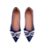 Sapatilha  Cinderella Foot Luxo cruzada azul