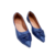 Sapatilha Luxo Cinderella Foot cruzada Azul Marinho