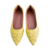 Sapatilha bico fino alongado Cinderella Foot Yellow 