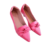 Mocassim Cinderella Foot bico fino alongado rosa