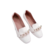 Sapatilha bico quadrado Nude com corrente Cinderella Foot