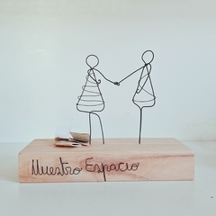 Imagen de Escultura de pareja en Alambre