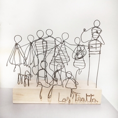 Escultura de Familia en alambre - tienda online