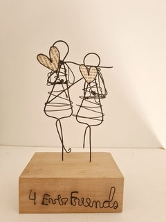 Escultura de pareja en Alambre - tienda online