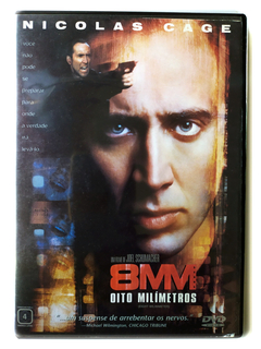 DVD 8MM Oito Milímetros Nicolas Cage Joaquin Phoenix Original James Gandolfini Joel Schumacher