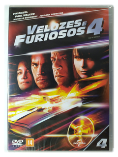 DVD Velozes e Furiosos 4 Vin Diesel Paul Walker Novo Original Fast & Furious Michelle Rodriguez Justin Lin