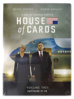 DVD House Of Cards Terceira Temporada Completa Kevin Spacey Novo Original Robin Wright