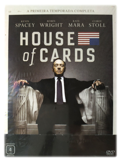 DVD House Of Cards Primeira Temporada Completa Kevin Spacey Novo Original Robin Wright Kate Mara Corey Stoll