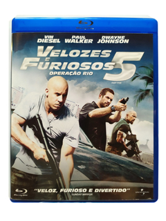 Blu-Ray Velozes e Furiosos 5 Operação Rio Paul Walker Original Vin Diesel Dwayne Johnson Fast Five Justin Lin