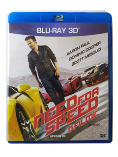 Blu-Ray 3D Need For Speed O Filme Aaron Paul Dominic Cooper Original Scott Mescudi Rami Malek Scott Waugh