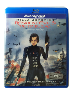 Blu-Ray + 3D Resident Evil 5 Retribuição Milla Jovovich Original Michelle Rodriguez Kevin Durand Paul W. S. Anderson