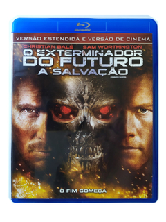 Blu-Ray O Exterminador do Futuro A Salvação Christian Bale Original Sam Worthington Moon Bloodgood McG