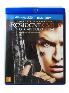 Blu-Ray + 3D Resident Evil 6 O Capítulo Final Milla Jovovich Original Ali Larter Shawn Roberts Paul W. S. Anderson
