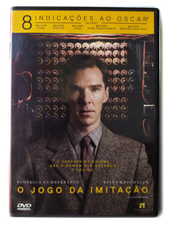 DVD O Jogo Da Imitação Benedict Cumberbatch Keira Knightley Original Matthew Goode Mark Strong Morten Tyldum