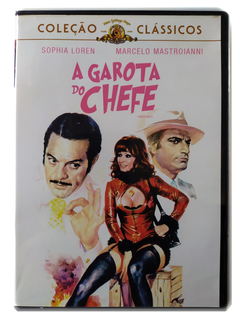 DVD A Garota do Chefe Sophia Loren Marcelo Mastroianni 1975 Original Aldo Maccione Pierre Brice Giorgio Capitani