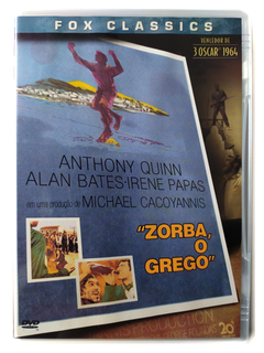 DVD Zorba O Grego Anthony Quinn Ala Bates Irene Papas 1964 Original The Greek Lila Kedrova Michael Cacoyannis