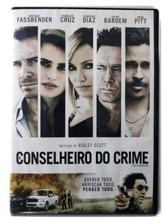 Dvd O Conselheiro Do Crime Cameron Diaz Brad Pitt Original Michael Fassbender Penélope Cruz The Counselor Ridley Scott