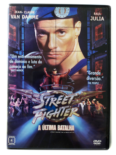 DVD Street Fighter A Última Batalha Van Damme Raul Julia Original Jean Claude Ming‑Na Wen Steven E. de Souza
