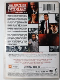 DVD Ponto de Vista Original Vantage Point Dennis Quaid Matthew Fox Willian Hurt - comprar online