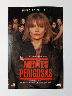 DVD Mentes Perigosas Michelle Pfeiffer Encarte Interno Original - Loja Facine