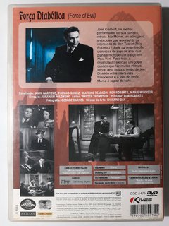 DVD Força Diabólica John Garfield Force Of Evil 1948 Original - comprar online