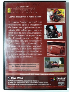VCD 50 Anos de Ferrari Carros Esportivos e Super Carros Original B - comprar online