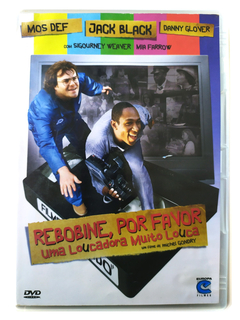 DVD Rebobine Por Favor Uma Loucadora Muito Louca Jack Black Original Be Kind Rewind Mos Def Danny Glover Michel Gondry