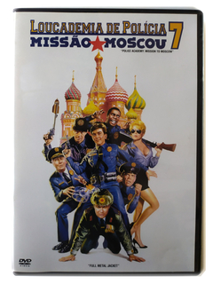DVD Loucademia de Polícia 7 Missão Moscou George Gaynes Original Michael Winslow Ron Perlman Alan Metter
