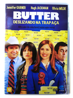 DVD Butter Deslizando Na Trapaça Jennifer Garner Original Hugh Jackman Olivia Wilde Alicia Silverstone Jim Field Smith