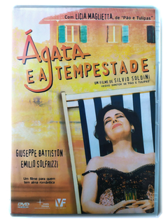 DVD Ágata E A Tempestade Licia Maglietta Giuseppe Battiston Original Emilio Solfrizzi Silvio Soldini