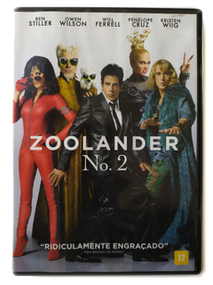 DVD Zoolander 2 Ben Stiller Owen Wilson Will Ferrell Original Penélope Cruz Kristen Wiig